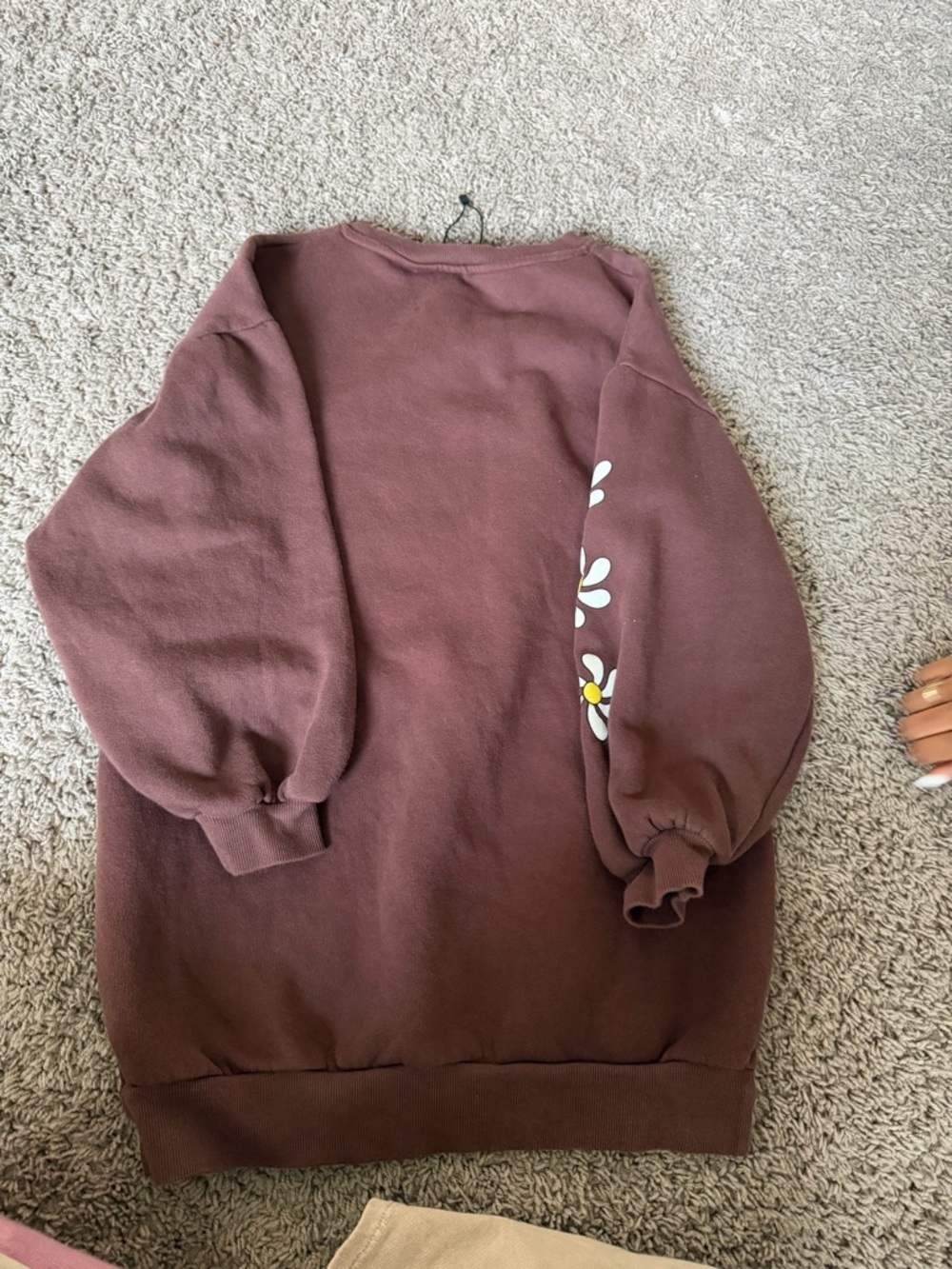 Preloved Brown Mickey Mouse Crewneck Sweater dress. - Picture 2 of 3